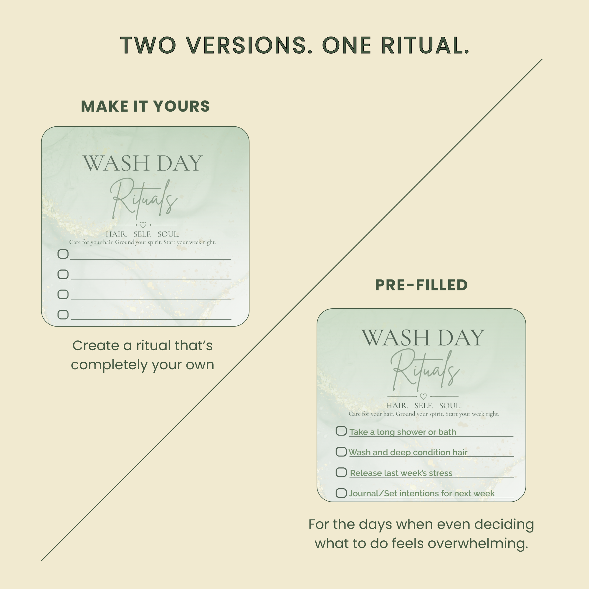 Wash Day Rituals Checklist