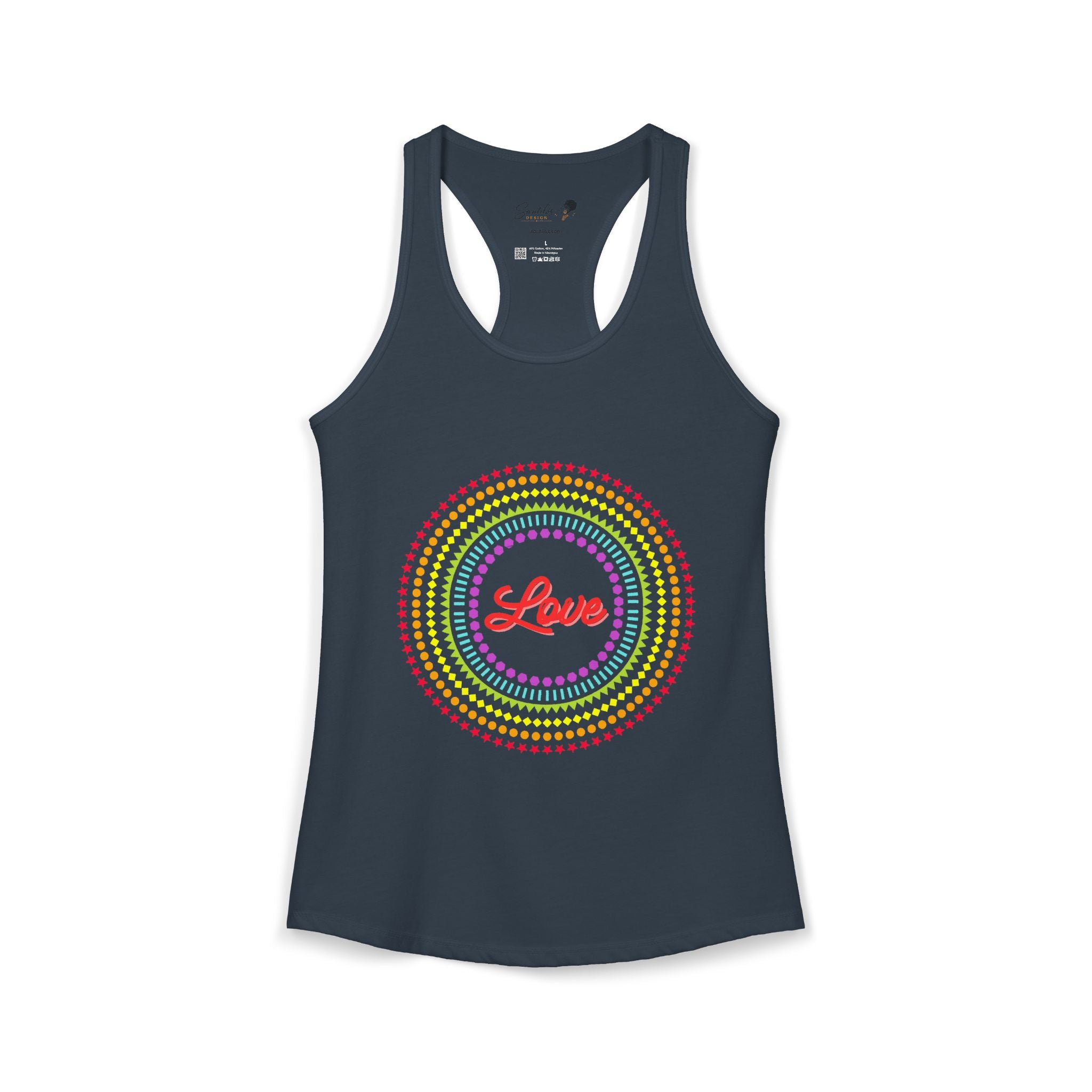 "Love" Women's Ideal Racerback Tank
