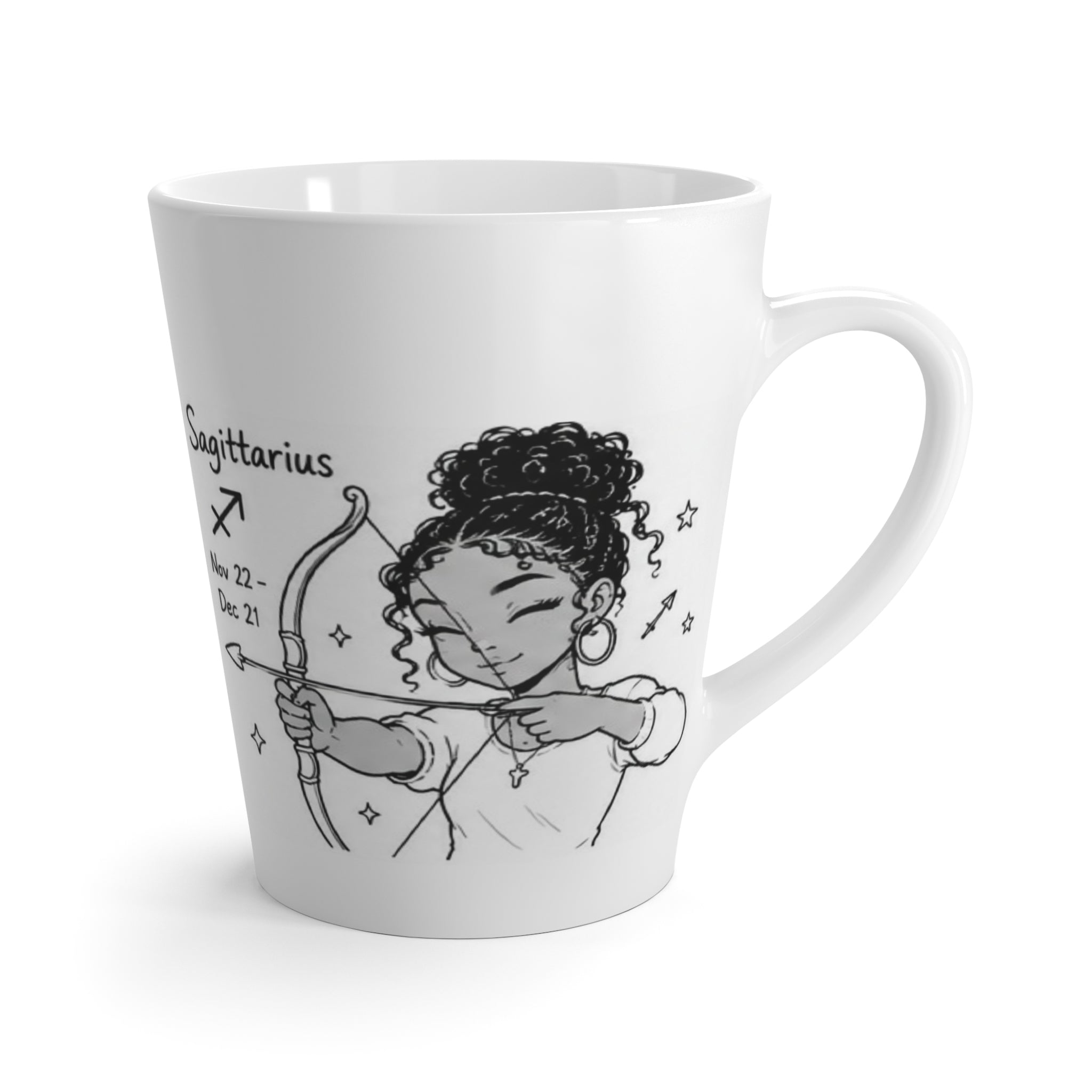 Sagittarius Zodiac Latte Mug