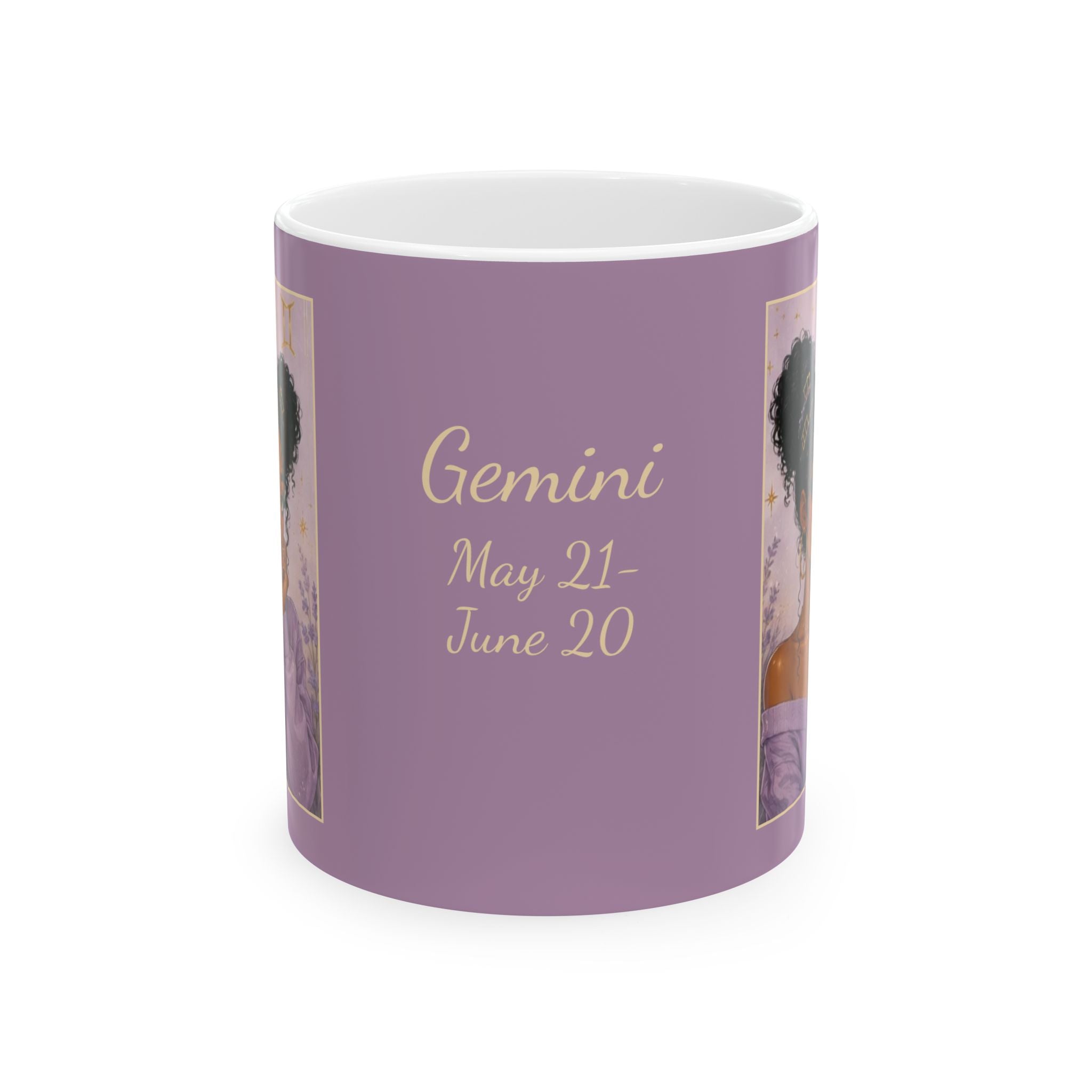 Gemini Zodiac Sign Ceramic Mug — Coffee Mug (11oz)