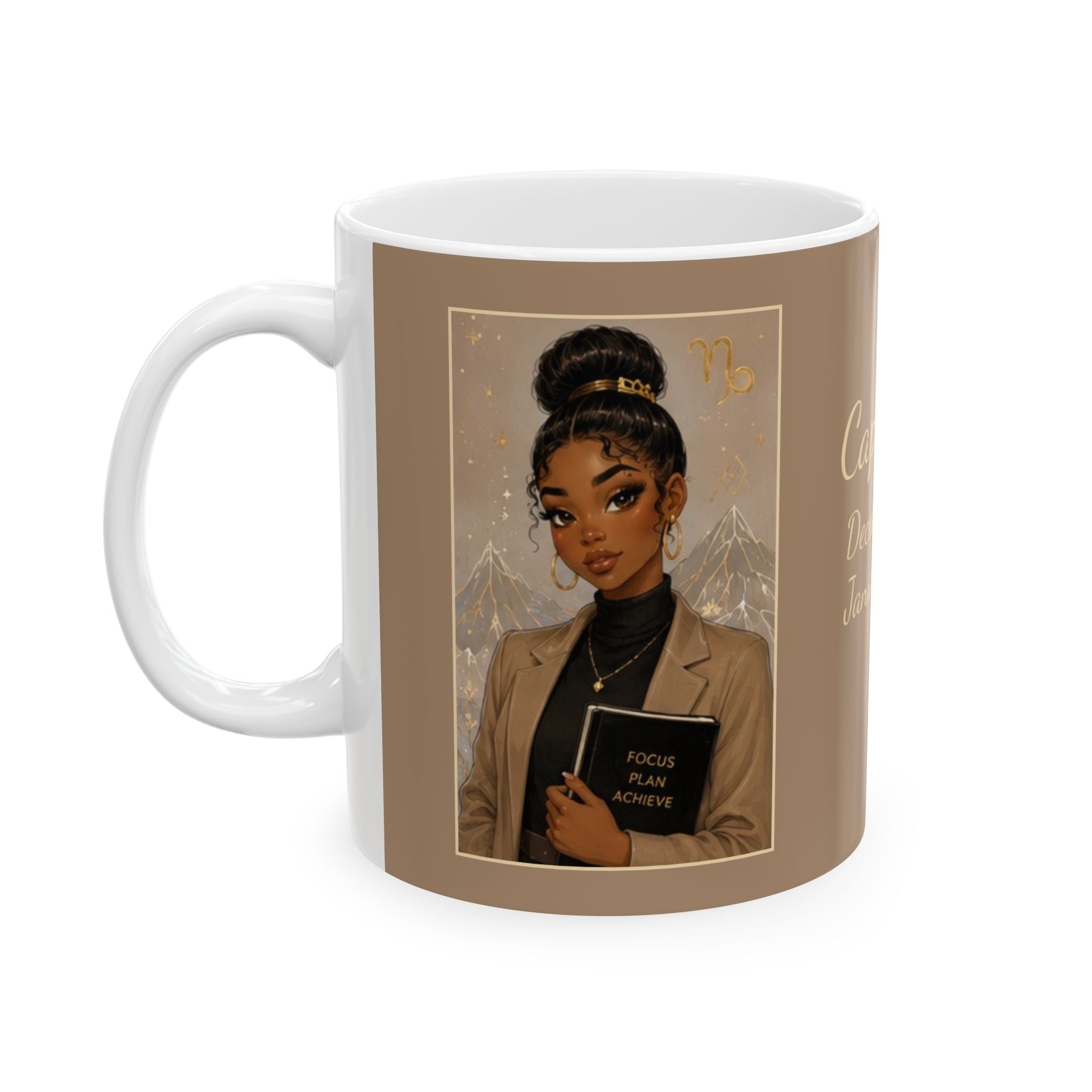 Capricorn Zodiac Sign Ceramic Mug — Coffee Mug (11oz)