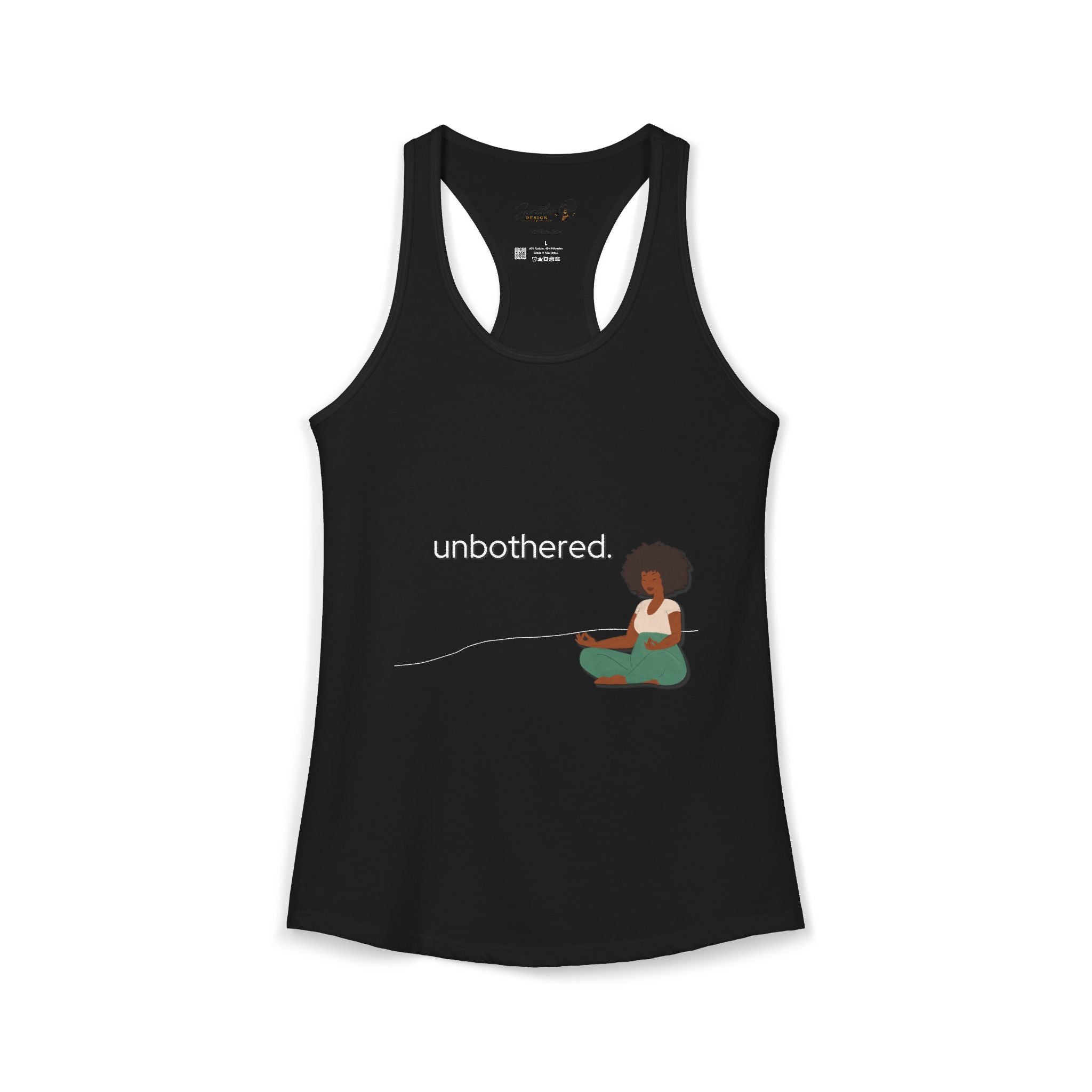 "Unbothered" Women's Ideal Racerback Tank