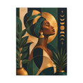 Emerald Moon Goddess — Matte Stretched Wall Art