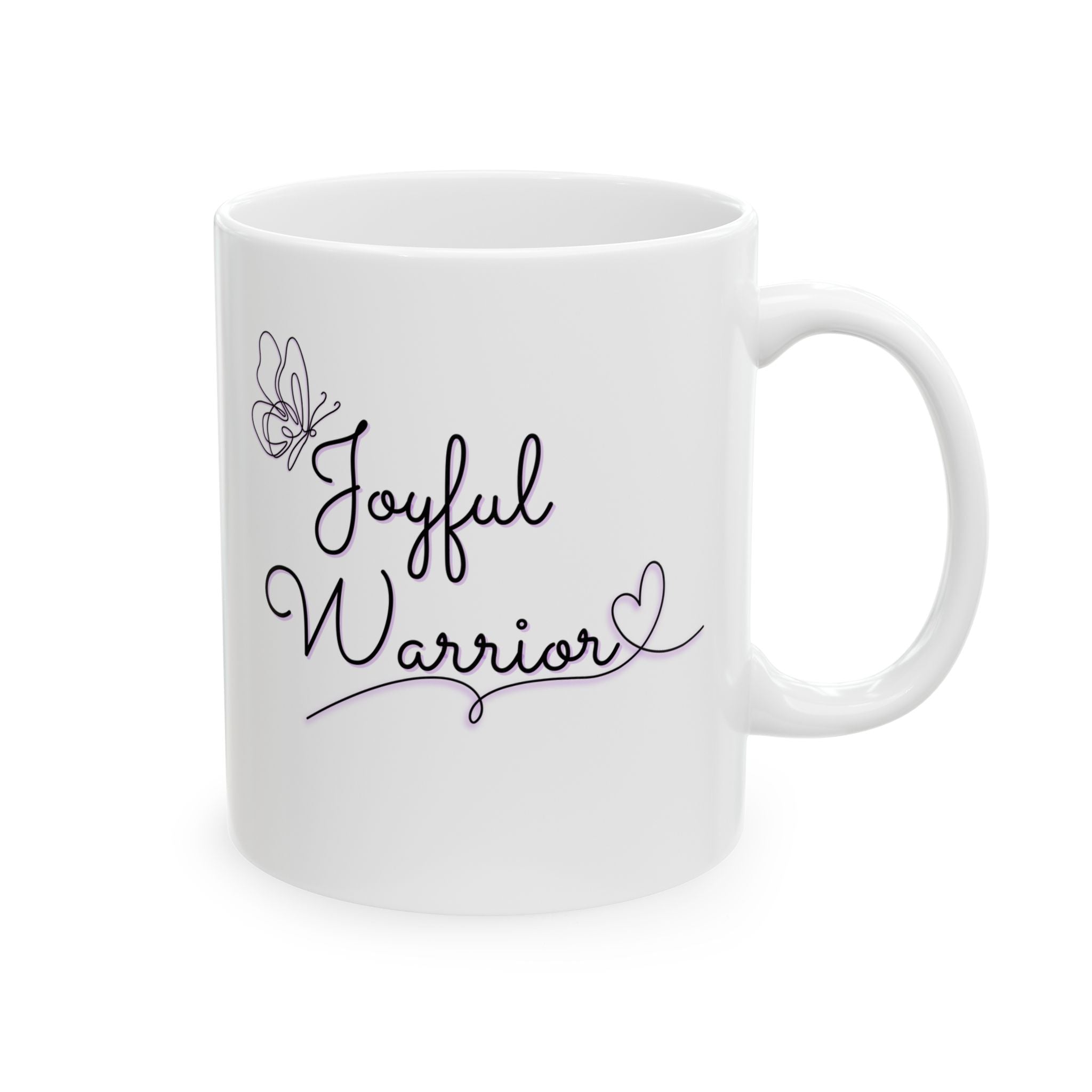 "Joyful Warrior" Ceramic Mug — Coffee Mug (11oz)