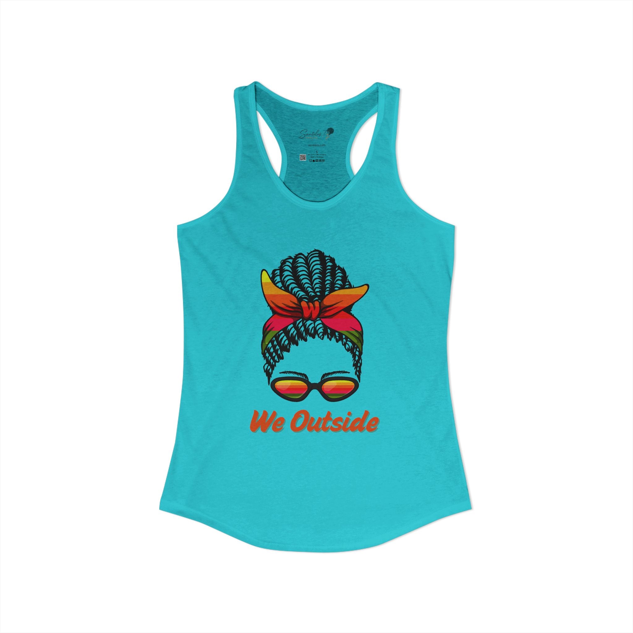 "We Outside" Women's Ideal Racerback Tank