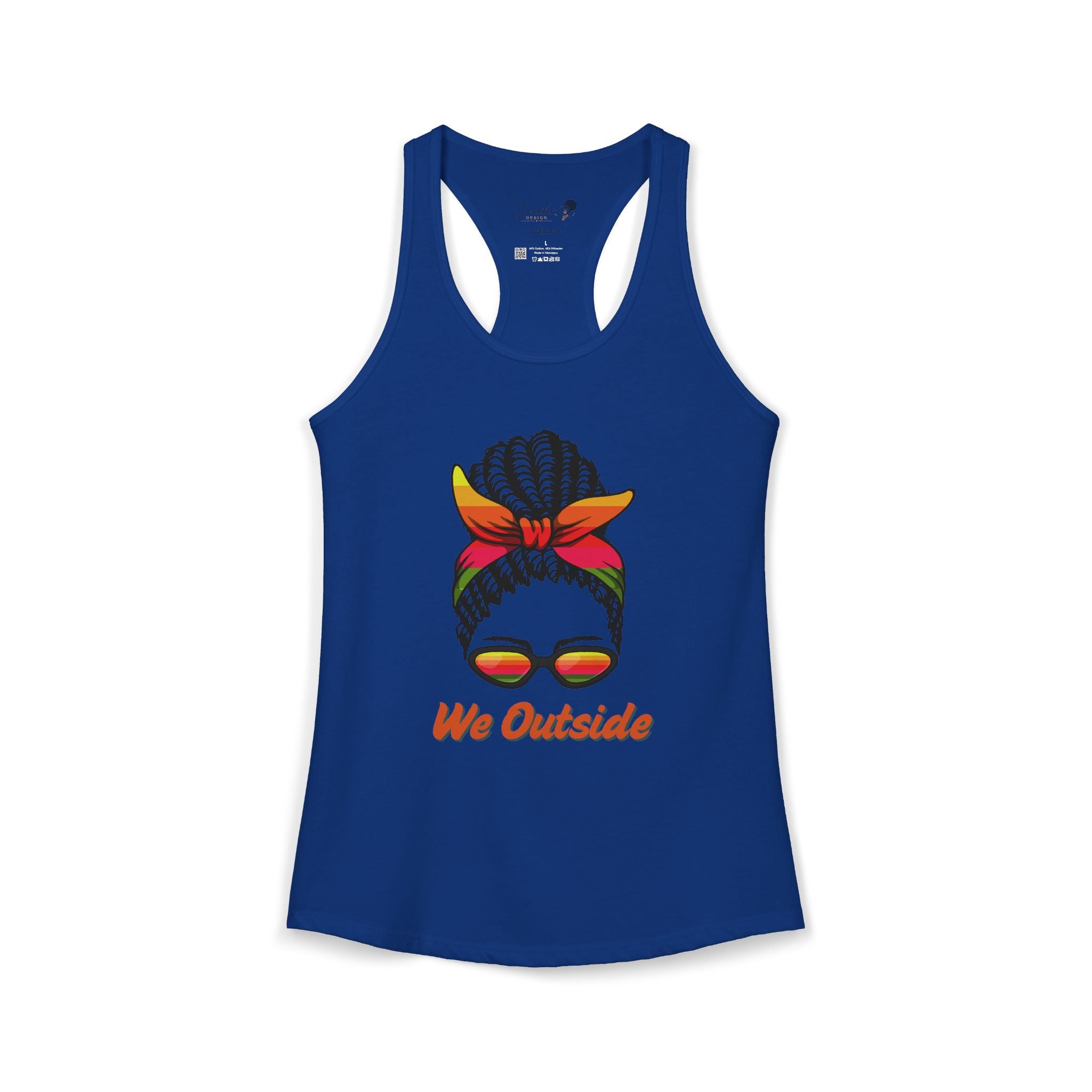 "We Outside" Women's Ideal Racerback Tank
