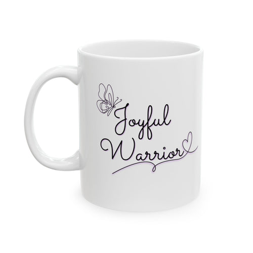 "Joyful Warrior" Ceramic Mug — Coffee Mug (11oz)