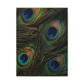 Peacock Feathers — Matte Stretched Wall Art