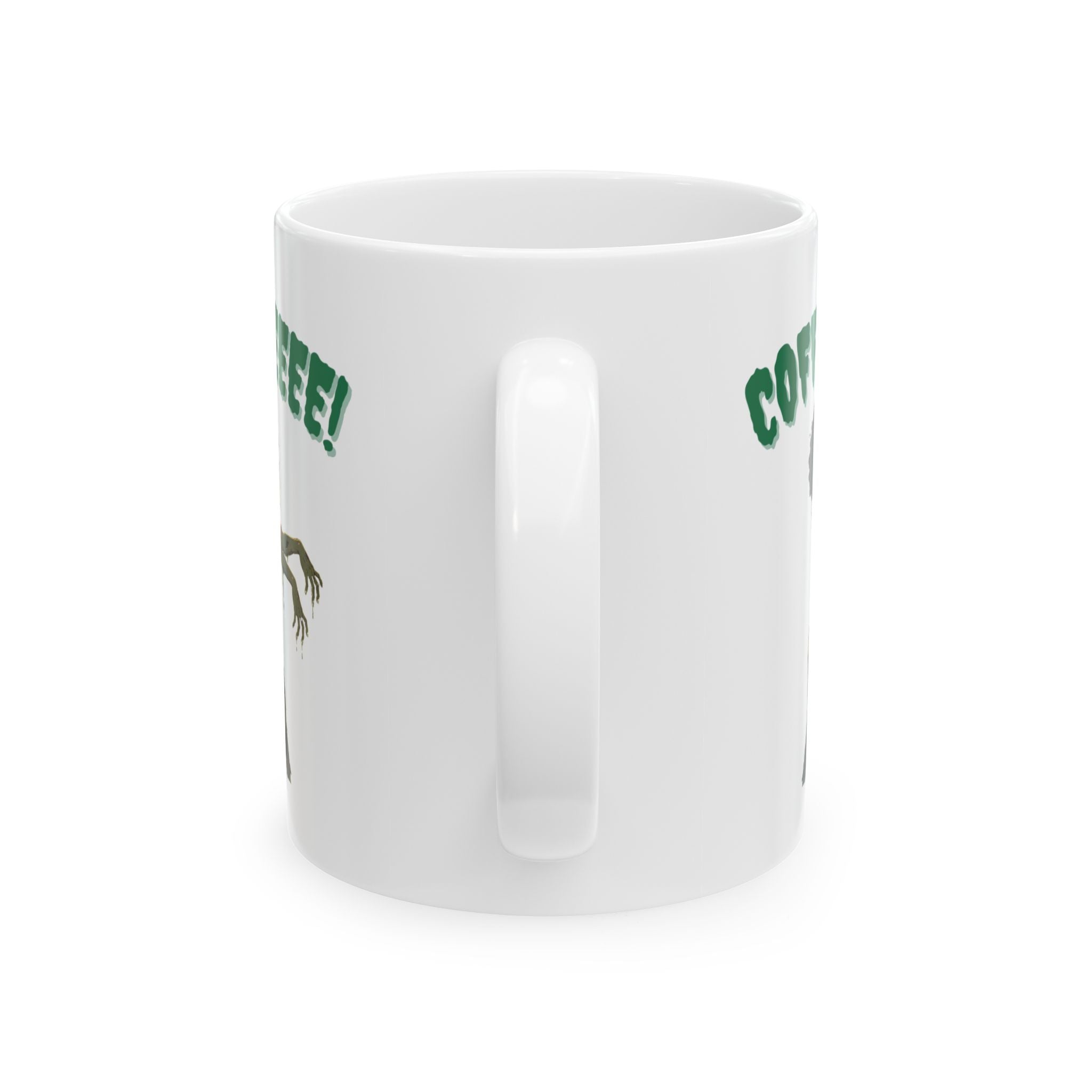 Coffeeee! Zombie Hands Ceramic Mug — Funny Coffee Cup (11oz)