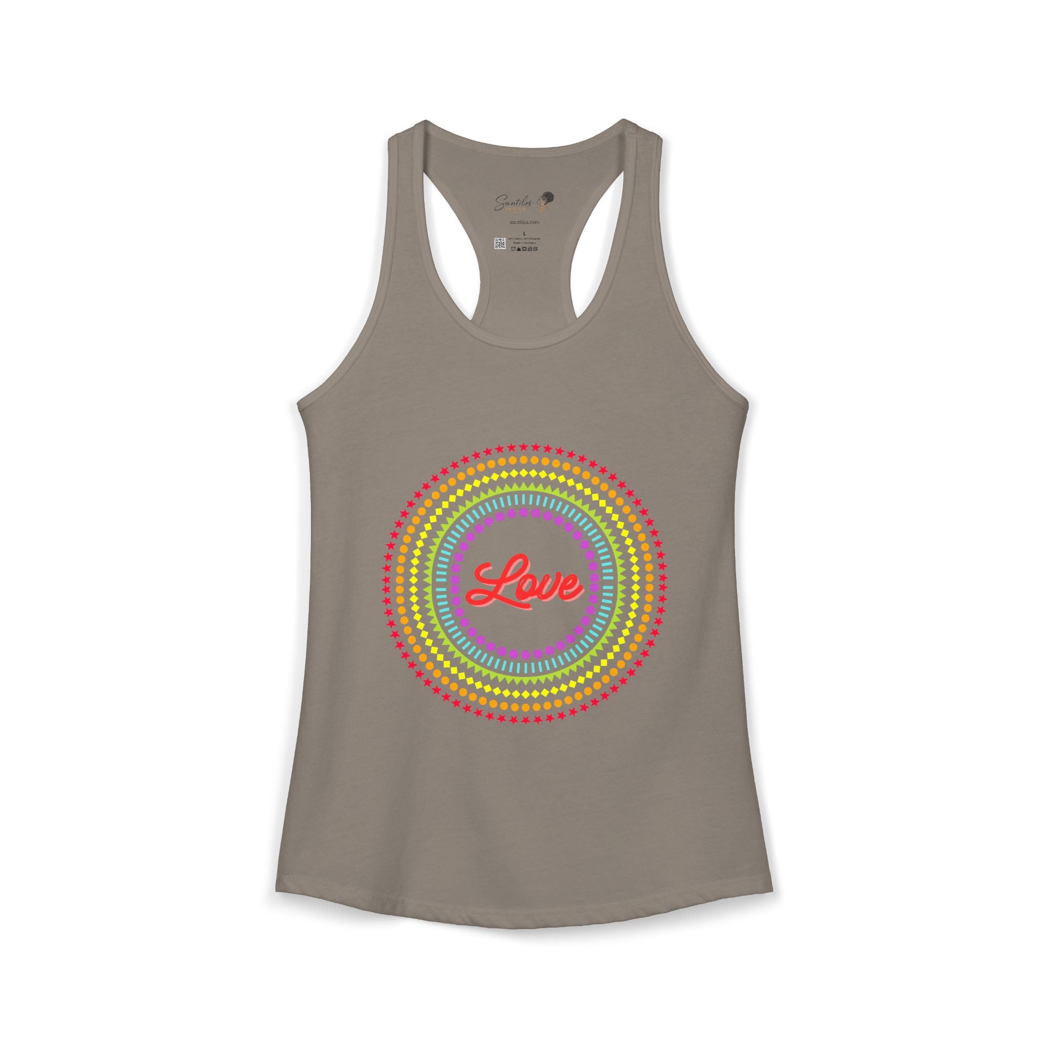 "Love" Women's Ideal Racerback Tank