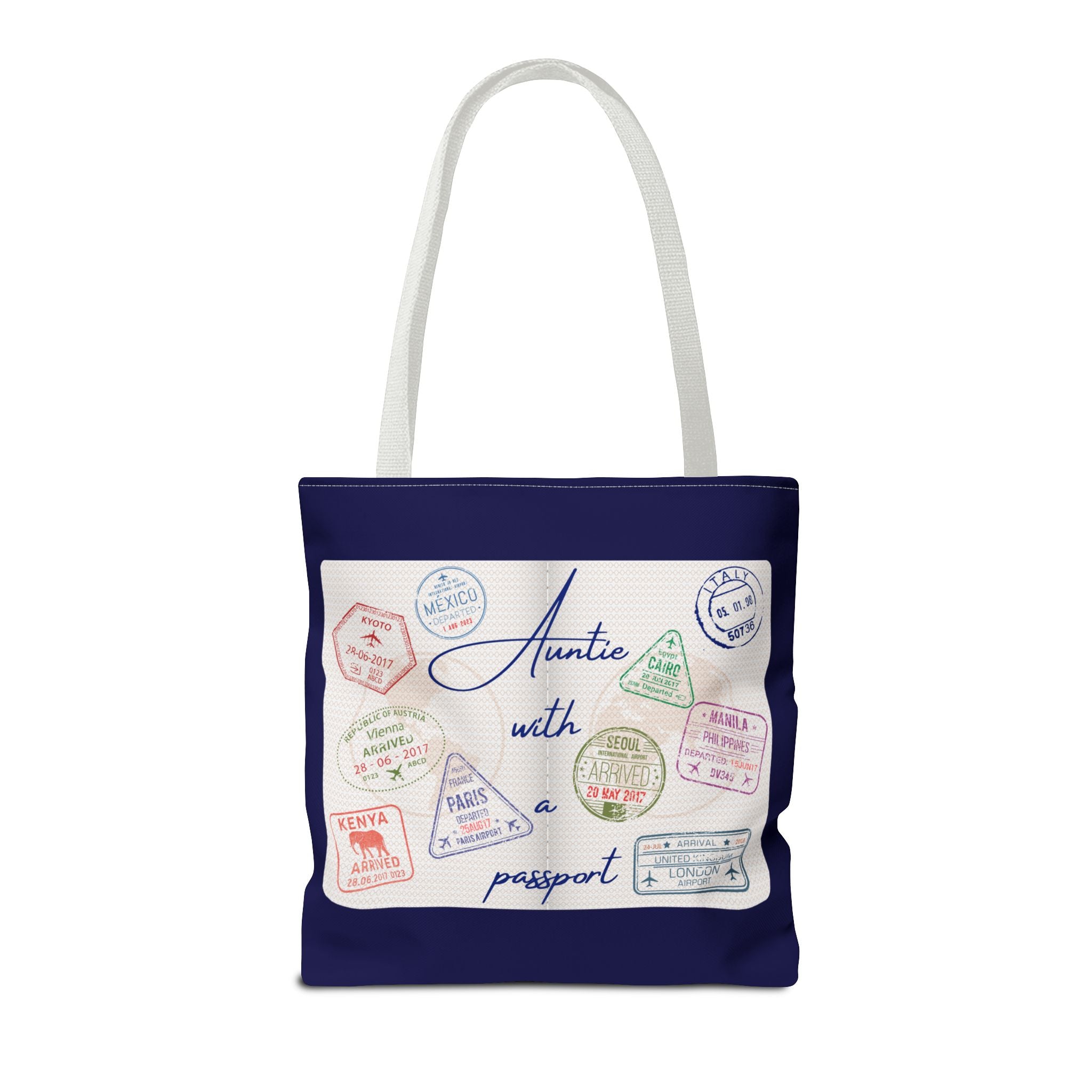 Auntie With a Passport — Statement Tote Bag