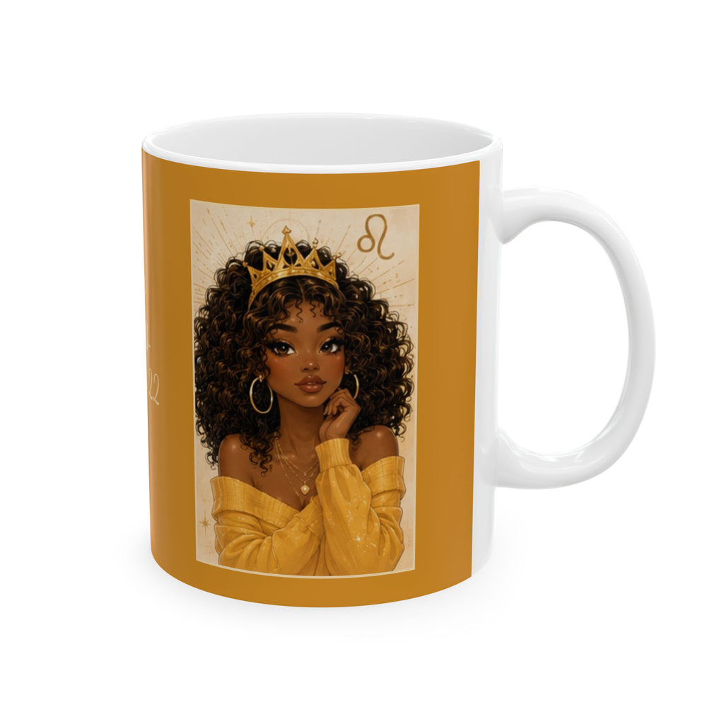 Leo Zodiac Sign Ceramic Mug — Coffee Mug (11oz)