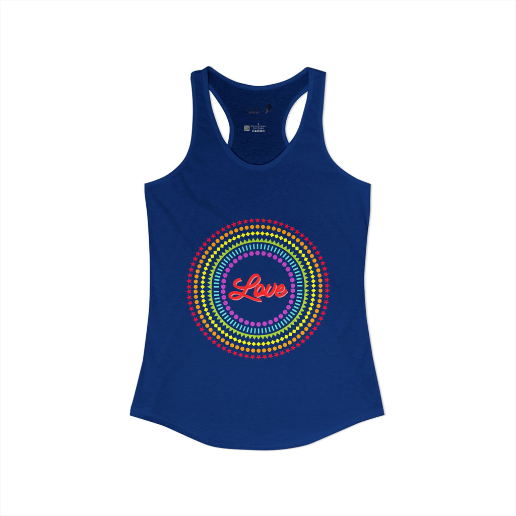 "Love" Women's Ideal Racerback Tank
