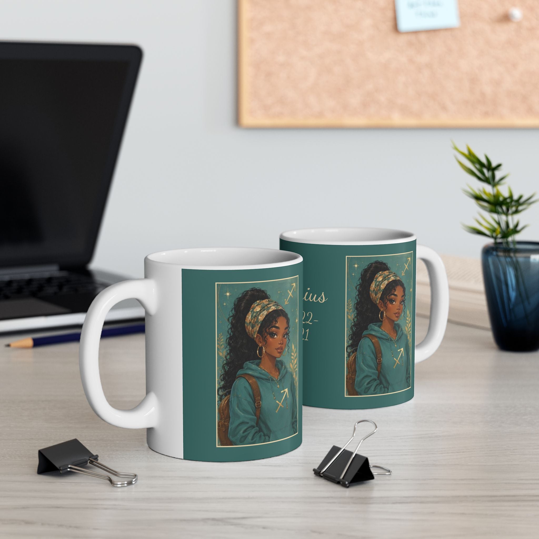 Sagittarius Zodiac Sign Ceramic Mug — Coffee Mug (11oz)