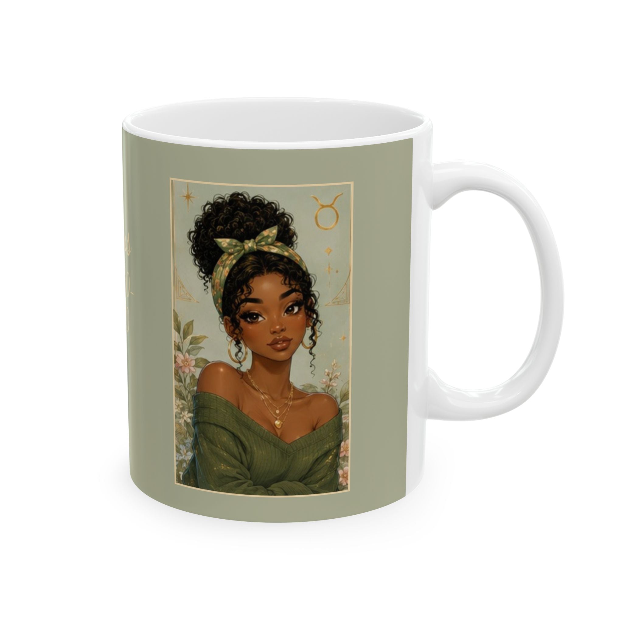 Taurus Zodiac Sign Ceramic Mug — Coffee Mug (11oz)