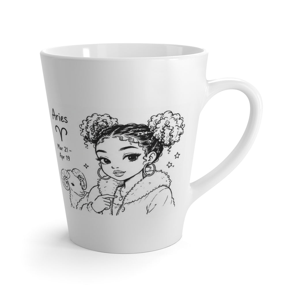 Aries Zodiac Latte Mug