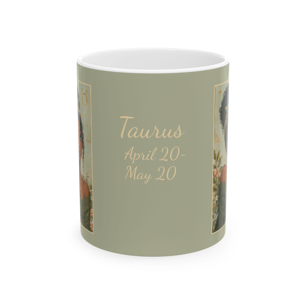 Taurus Zodiac Sign Ceramic Mug — Coffee Mug (11oz)