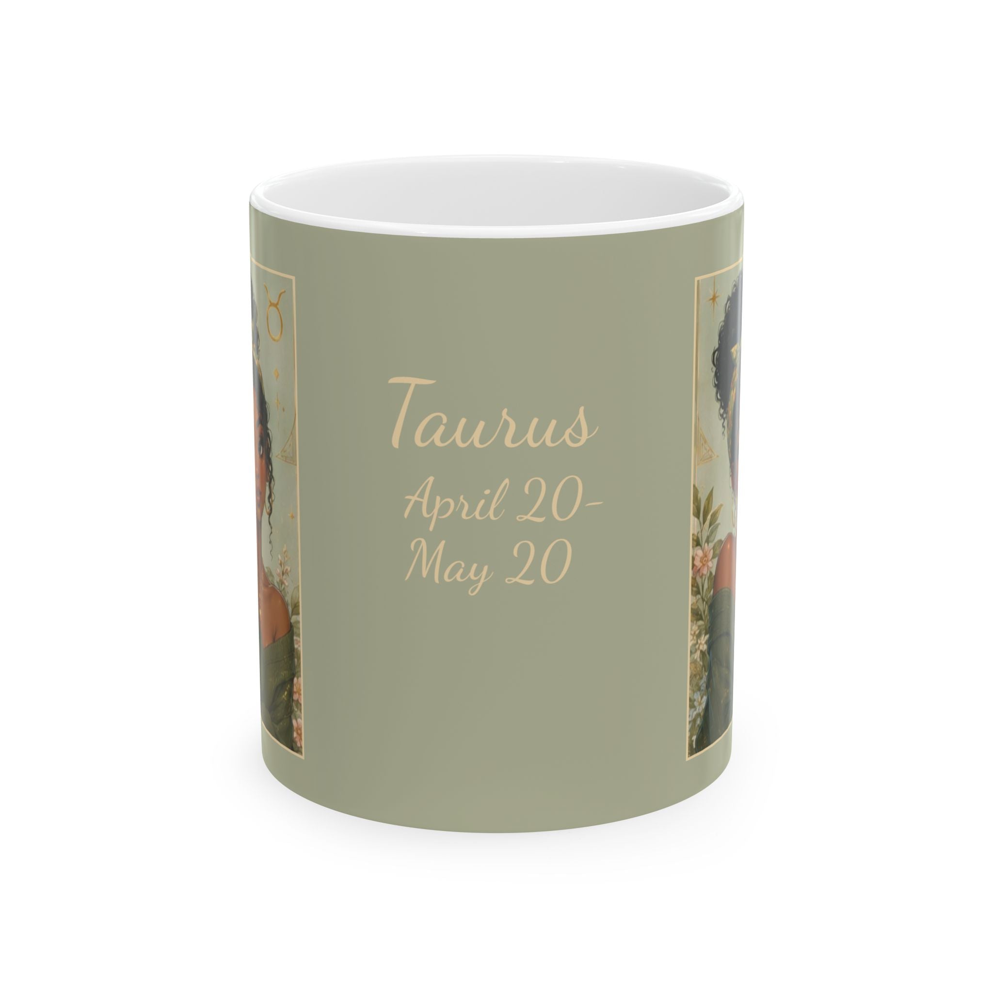 Taurus Zodiac Sign Ceramic Mug — Coffee Mug (11oz)