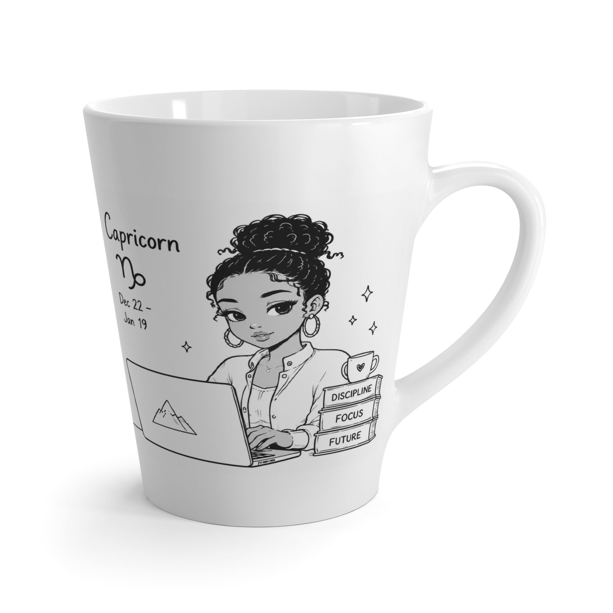 Capricorn Zodiac Latte Mug