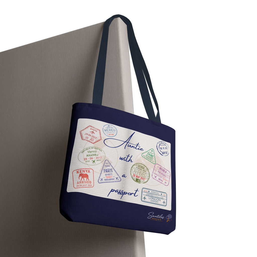 Auntie With a Passport — Statement Tote Bag