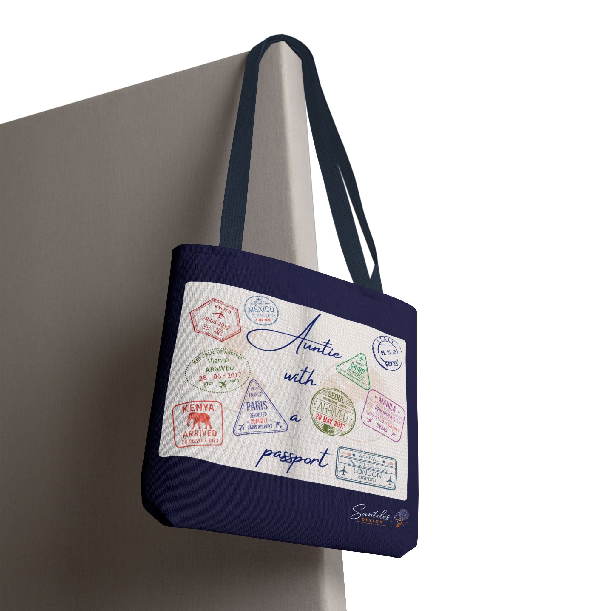 Auntie With a Passport — Statement Tote Bag