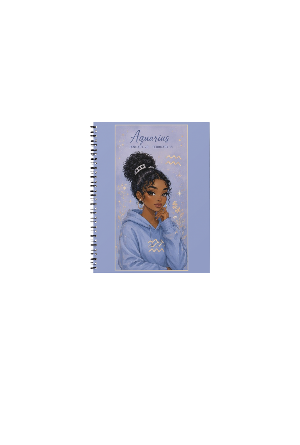 Aquarius Spiral Notebook (6in x 9in)