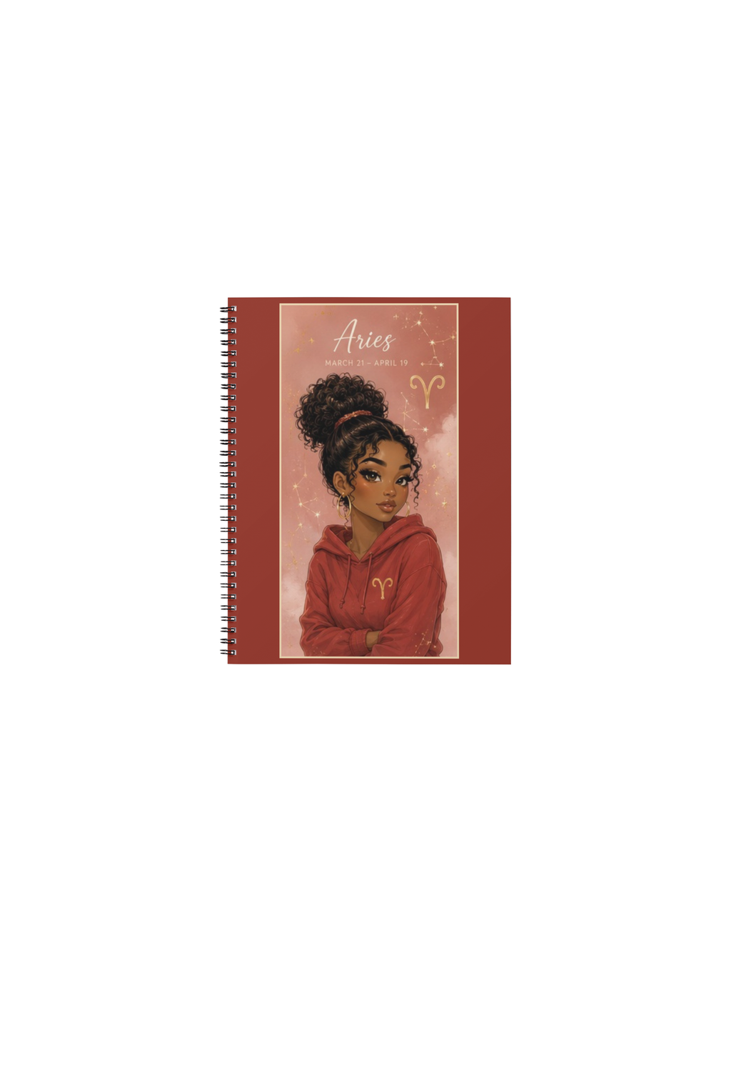 Aries Spiral Notebook (6in x 9in)