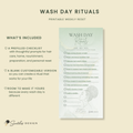 Wash Day Rituals Checklist