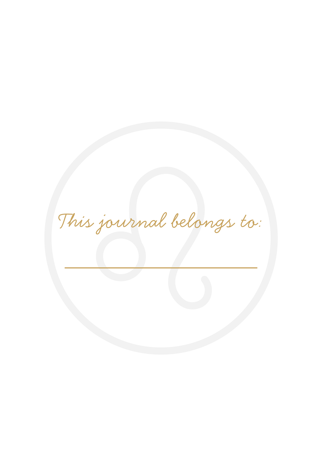 Leo Spiral Notebook (6in x 9in)