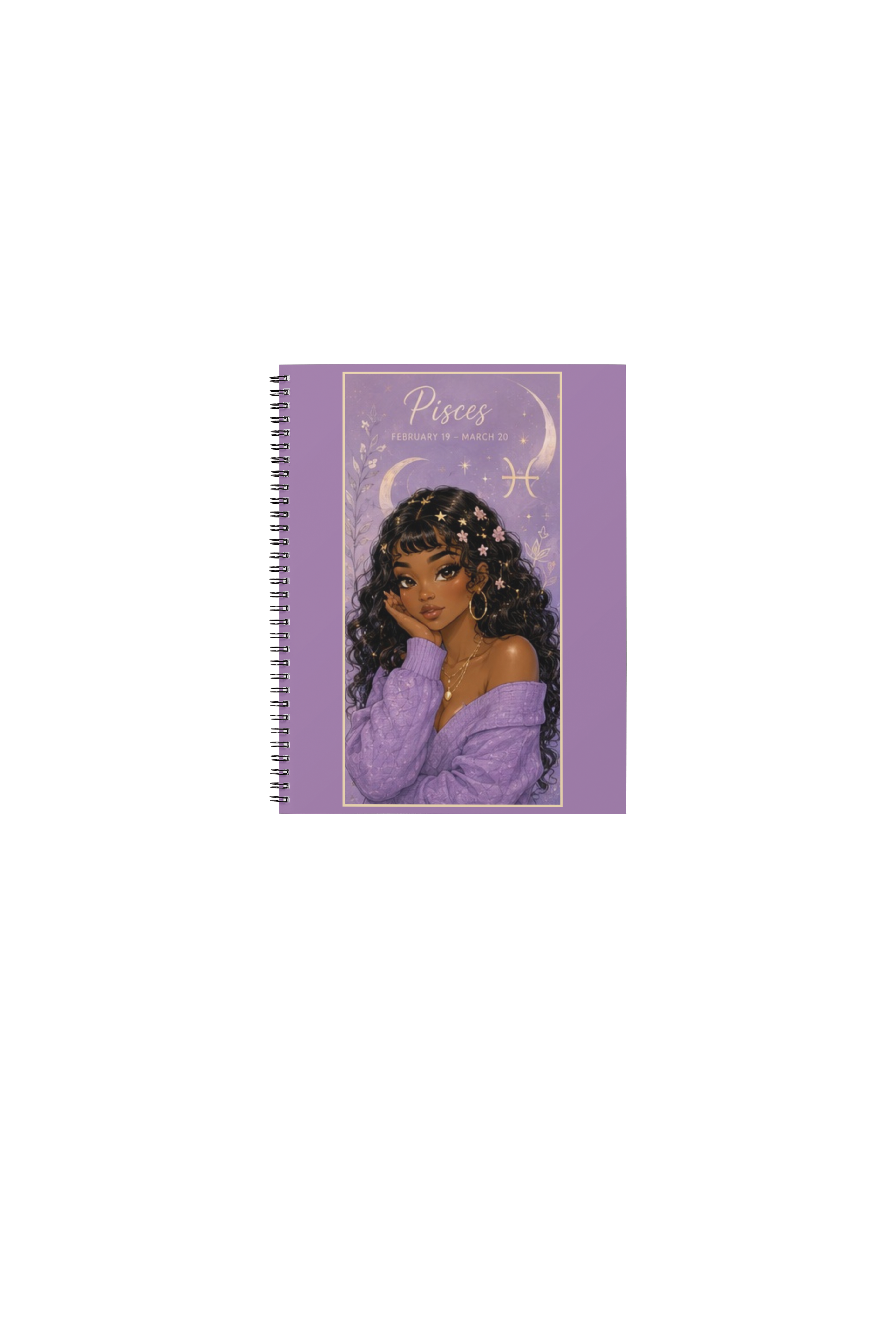 Pisces Spiral Notebook (6in x 9in)