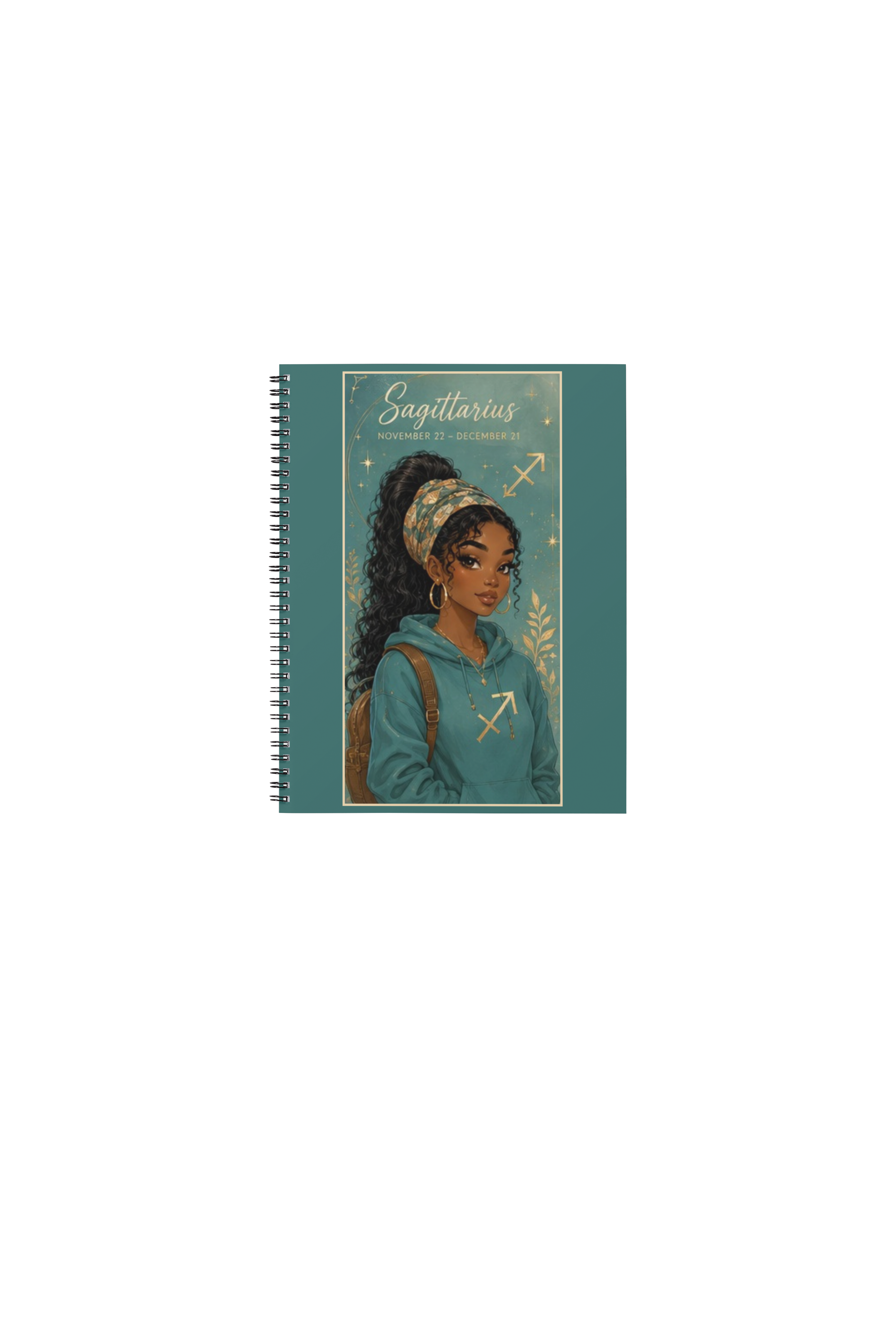 Sagittarius Spiral Notebook (6in x 9in)
