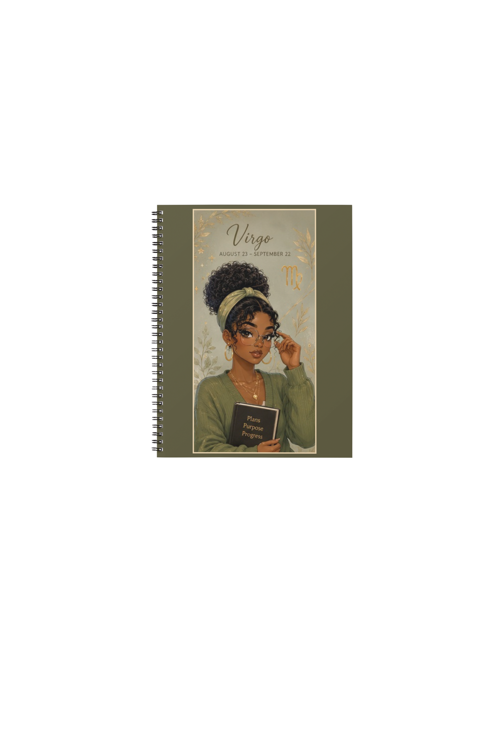 Virgo Spiral Notebook (6in x 9in)